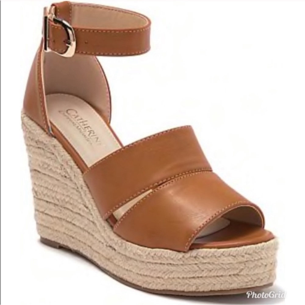 NIB Catherine Malandrino Andiee Espadrille Wedge 8.5
